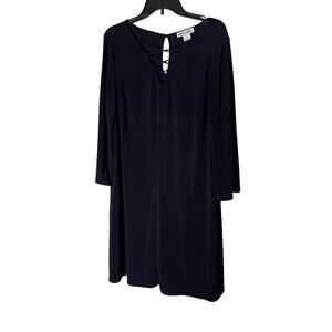 Laura Jeffries Women's Size 16 Dress Plus Navy